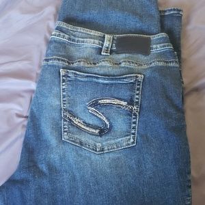 Silver plus size jeans